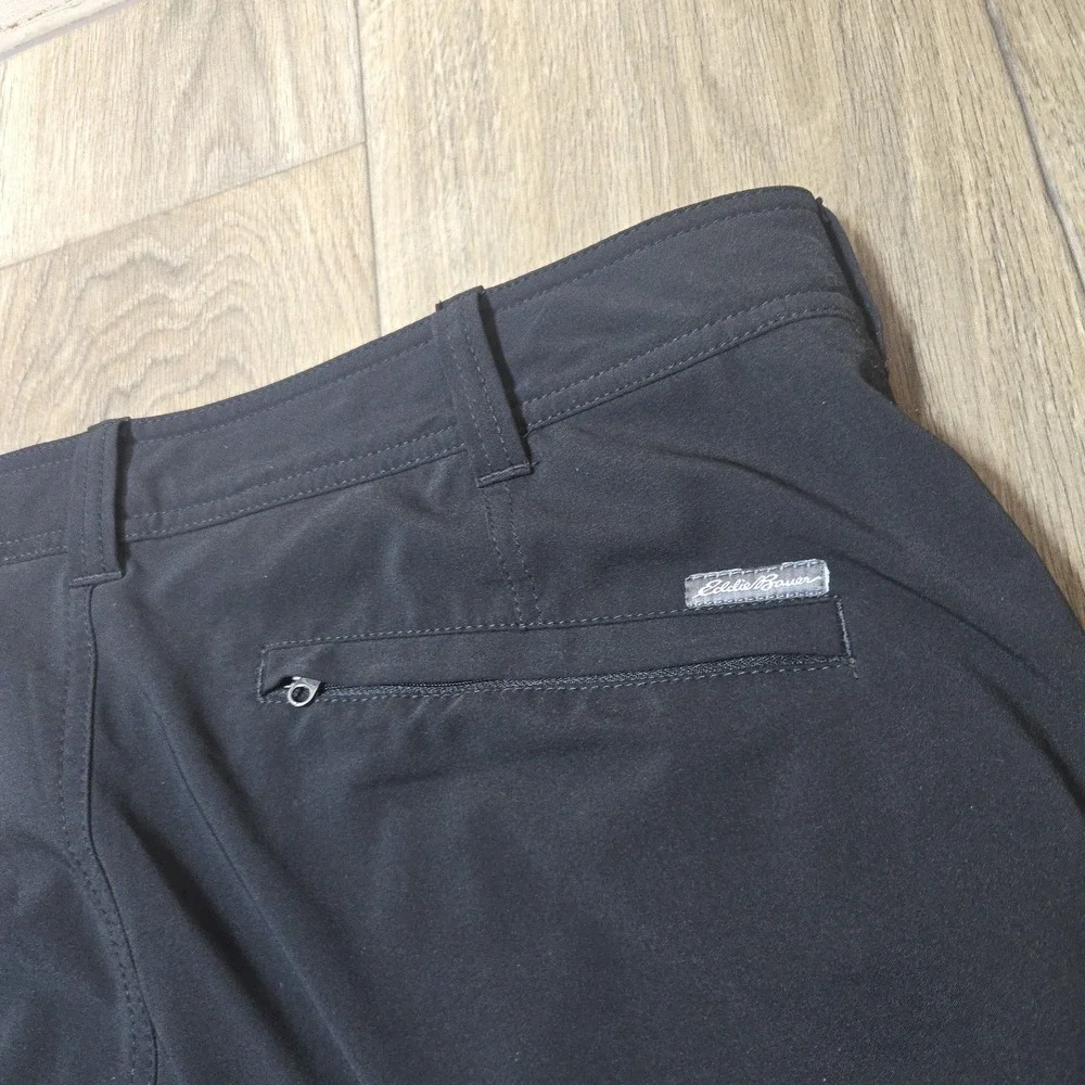 Eddie Bauer Travex Fleece Lined Thermal Travel Hiking Pants Mens 36x30 Black